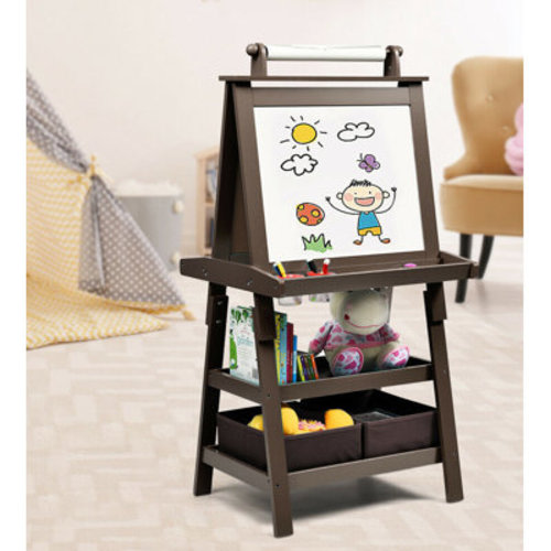 Gymax Magnetic Double Sided Board Easel & Reviews | Wayfair