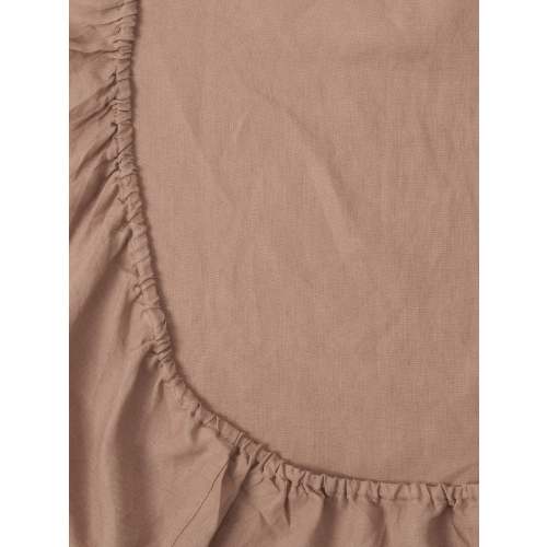 Linen Bassinet Sheet - Chestnut