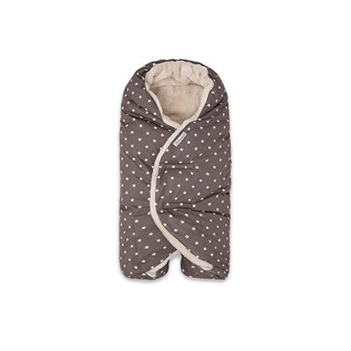 7AM Baby Car Seat Blanket - Multifunctional Carrier Cover for Toddlers, Winter Stroller & Car Seat Swaddle Blanket, Micro-Fleece & Plush Lined Warm Carseat Cover | (Print Ash Oak Stars, 6-18M)