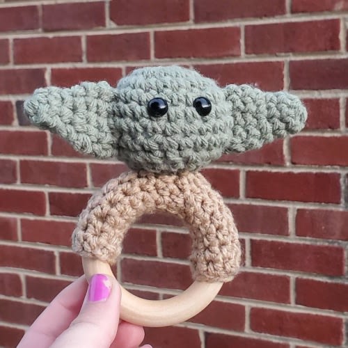 The Child, Baby Yoda Baby Rattle