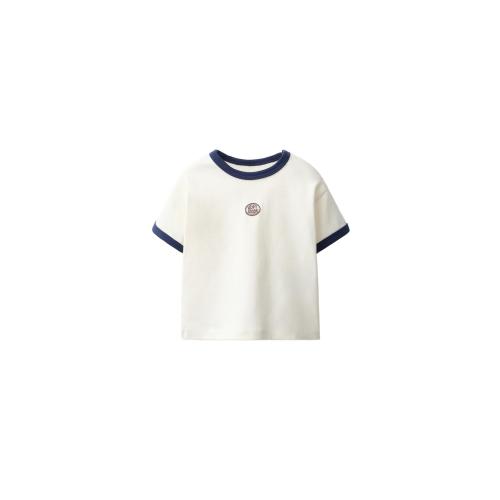 CONTRAST TRIM T-SHIRT - Ecru | ZARA United States