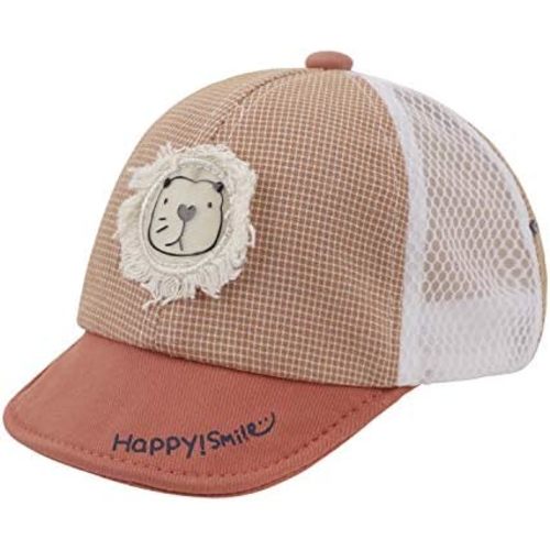 Babies Lovely Cartoon Peak Cap Cotton Mesh Anti-UV Hats for 6-12 M Girls Boys