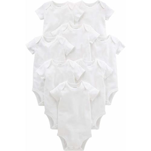 Simple Joys by Carter's Baby 8-Pack Short-Sleeve Bodysuit - White