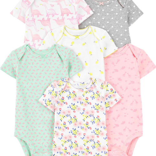 Simple Joys by Carter's Baby Girls 6 Pack Short Sleeve Bodysuit