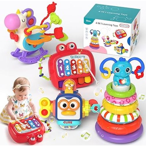 4 in 1 Baby Toys for 12 18 Month, Toys for Babies, Christmas Birthday Gift