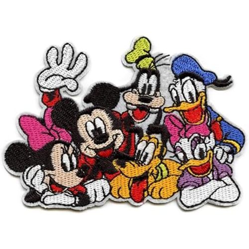 Concept One Accessories Mickey and Friends Patch Classic Group Embroidered Iron On