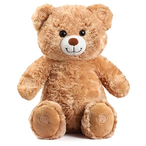 Gemma Joy Bedtime Bear Baby Soother with Cry Activated Sensor, Plush Stuffed Animal for Newborn Infants, Calming Light, Lullaby Music, White Noise, Shhusher and Mother’s Heartbeat