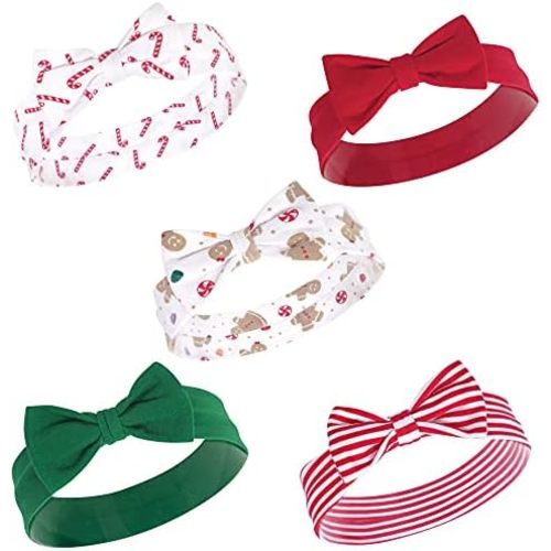 Hudson Baby Cotton and Synthetic Headbands, Size 0-24 Months
