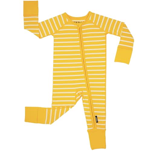 Baby Footie Pajamas, Viscose from Bamboo, Preemie & Newborn Sleepers, 2-Way Zipper PJs for Boys & Girls, 0–24 Months