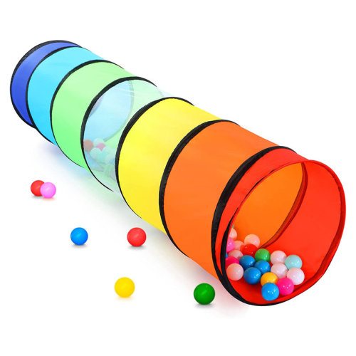 wilwolfer 71" x 19" Indoor/Outdoor Pop-Up Play Tunnel with Carrying Bag | Wayfair