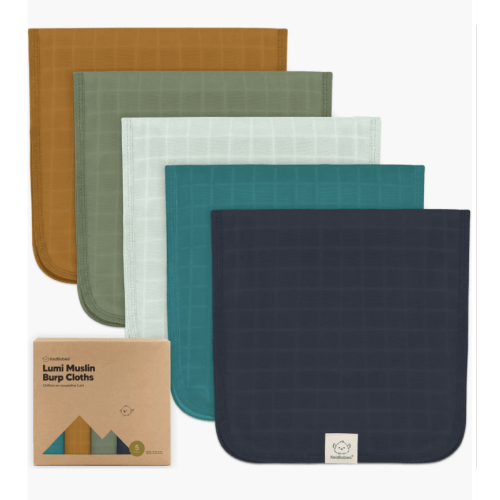 5-Pack Lumi Muslin Burp Cloths