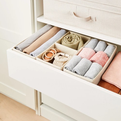 Set of 4 Linen Look Drawer Organisers - Kmart