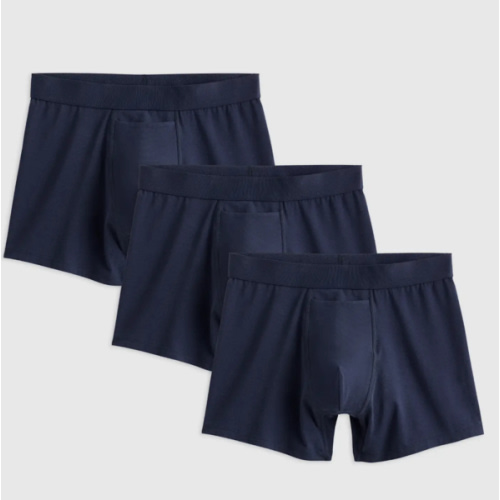 Organic Cotton 4'' Trunk (3-pack) in Navy