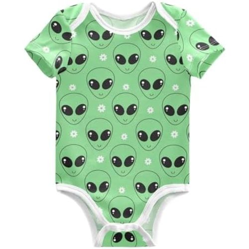 Unisex Baby Short Sleeve Bodysuits Boy Girl Cotton Newborn Outfit Clothes 0-24 Months