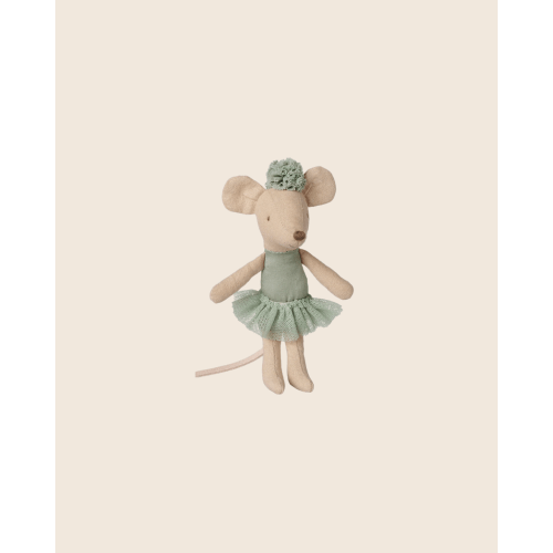 PRE-ORDER: Maileg Ballerina Mouse, Little Sister - Vintage Mint (Estimated Arrival End of October)