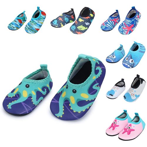 BARERUN Water Shoes Socks for Beach Pool Swim - Octopus