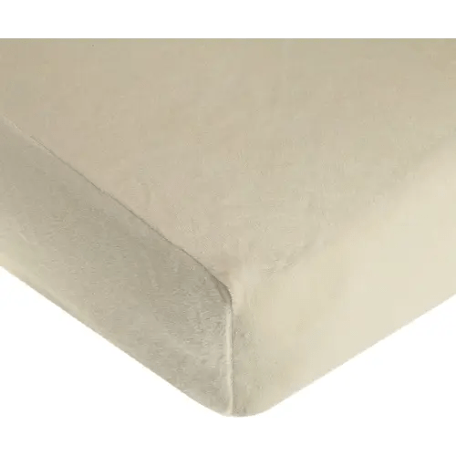 American Baby Company Heavenly Soft Chenille Fitted Crib Sheet 28" x 52", Warm and Cozy Neutral Chenille Sheet, Cream, for Boys and Girls, Fits Crib and Toddler Bed mattresses