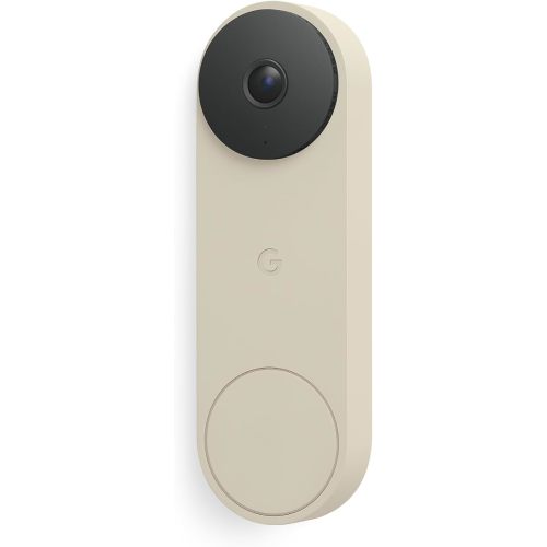 Google Nest Doorbell (Wired, 3rd Gen) - 2K Video, Live View - 2025 - Linen