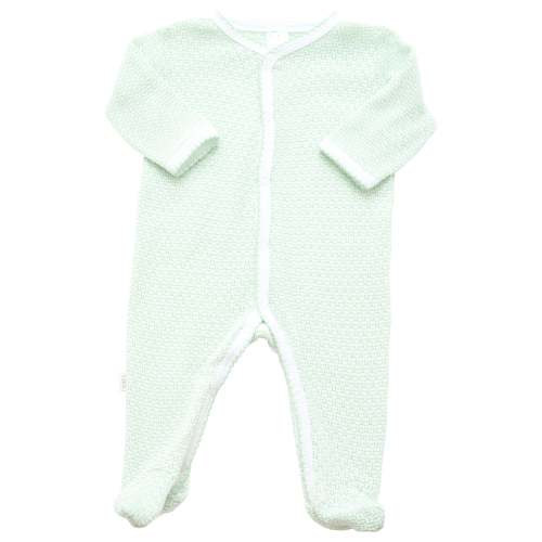 Knit Footie- Mint