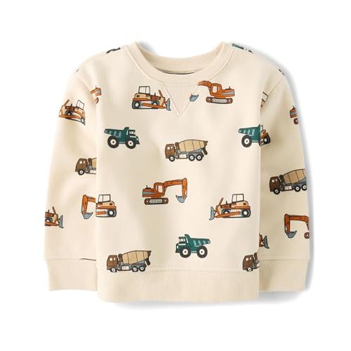The Children's Place Baby Boys' And Toddler Long Sleeve Active Premium Fleece Sweatshirt