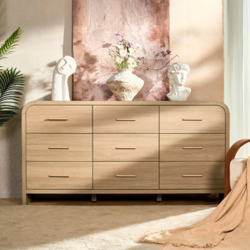 Latitude Run® Modern 9-Drawer Dresser - 63" Luxury Storage System & Reviews | Wayfair