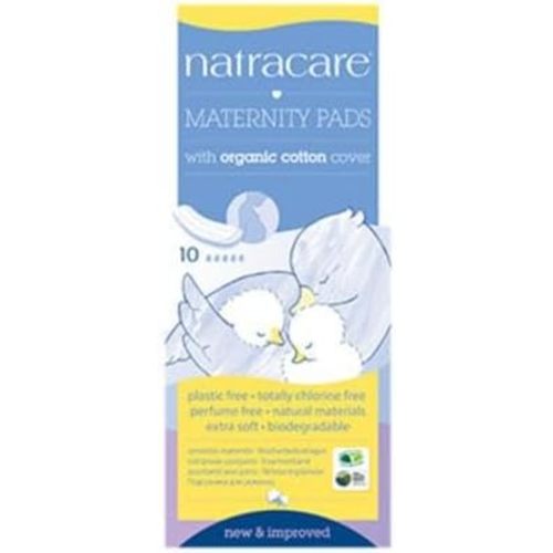 Natracare Maternity Pads 10 Ct, 5 Boxes (50 Pads Total)