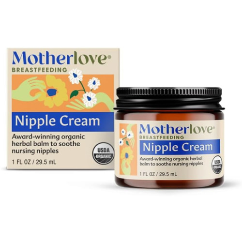 Motherlove Nipple Cream (1 oz) Organic Lanolin-Free Nipple Cream for Breastfeeding—Benefits Nursing & Pumping Moms