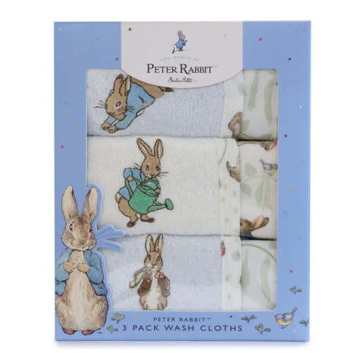 Bubba Blue Peter Rabbit Face Washers 3pk Peter Rabbit & Benjamin Bunny – Baby Kingdom