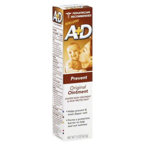 A+D Prevent & Heal Original Diaper Rash Ointment with Vitamins A and D, Skin Protectant, 1.5 oz HSA/FSA Eligible