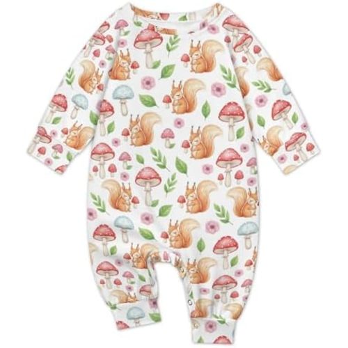 Newborn Baby Romper Clothing Cute Infant Long Sleeve Clothes Jumpsuit Playsuit One Piece Outfit for Boy Girl