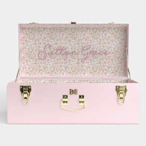 Petite Trunk - Pink - Spring in St. Louis / Embroidery