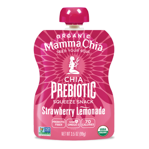 Strawberry Lemonade Organic Chia Prebiotic Squeeze