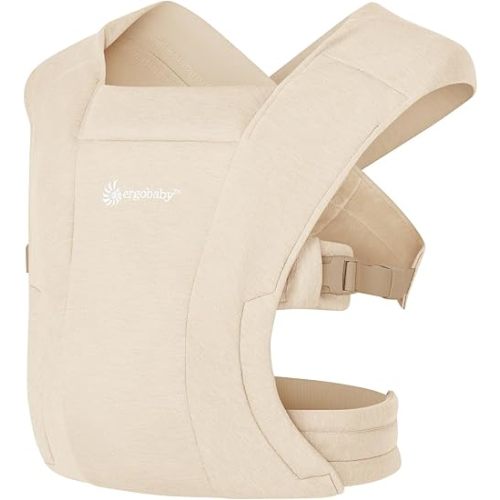 Ergobaby Embrace Newborn Baby Carrier for Infants 0-12 Months (7-25 lbs) - Ergonomic 2-Position Infant Carrier with Head and Neck Support, Hip-Healthy Positioning - Cream