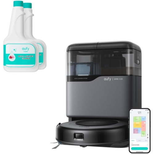 eufy Robot Vacuum Omni C20, Robot Vacuum and Mop Combo + Official RoboVac Hard Floor Cleaning Solution