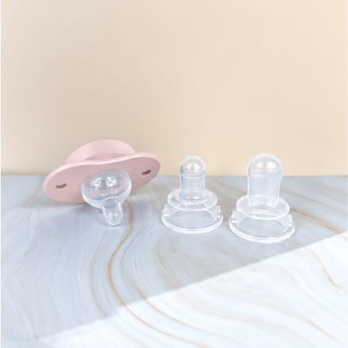 Flex Pacifier Starter Kit: 3 Swappable Nipple Shapes – Soothe Beginnings