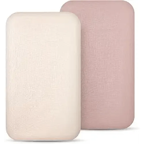 lulumoon Muslin Bassinet Sheets for Baby: Soft Bedside Sleeper Bassinet Fitted Sheets for Boys and Girls