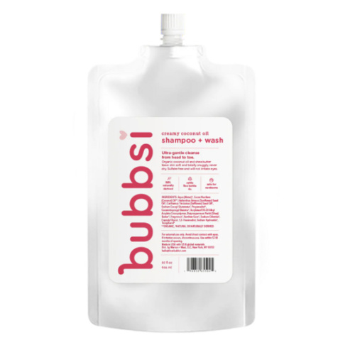 Coconut Oil Baby Shampoo & Wash | Eco-friendly Refill Size | Bubbsi