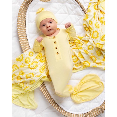Butter Than Ever Knotted Gown & Beanie Set