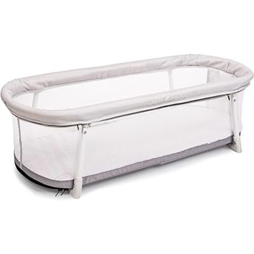Baby Delight Snuggle Nest Bassinet, Portable Baby Bed, for Infants 0 – 5 Months, Driftwood Grey