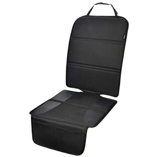 Car Seat Protector, Auto Seat Protector for Child Baby Car Seat with Thick Padding, Protection for Leather Seats and Fabric Upholstery, Black