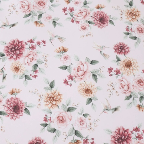 Birds & Blooms Organic Fitted Cot Sheet | Snuggle Hunny