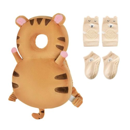 Baby Toddler Head Protector, Baby Head Protection Backpack, Adjustable（Tiger）