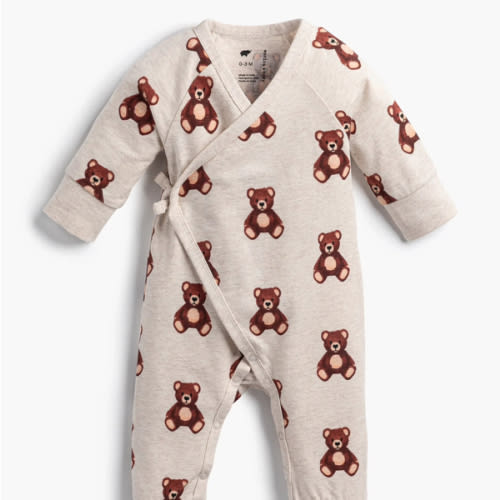 Kimono Tie One-Piece - Organic Baby Clothes - Monica + Andy