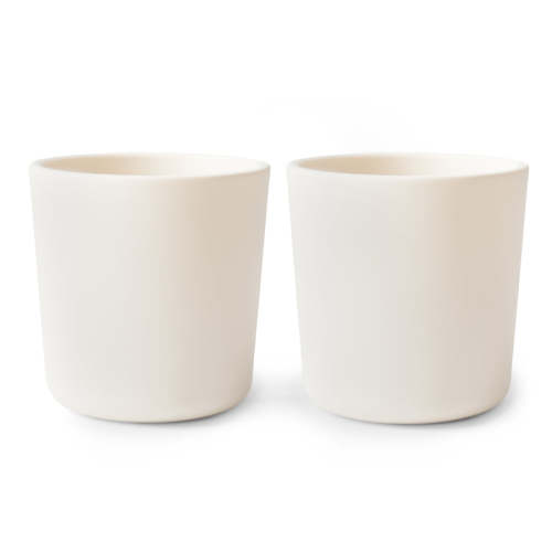 Mushie Baby Dinnerware Cup, Set of 2 - Ivory