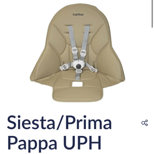 Peg Perego Siesta/Prima Pappa Replacement Seat Cover- Noce