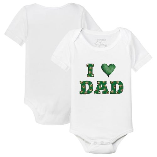 Oregon Ducks Tiny Turnip Infant Dad Bodysuit - White