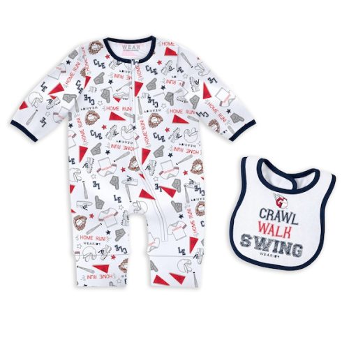 Newborn & Infant Cleveland Guardians WEAR by Erin Andrews Sleep & Play Set