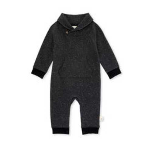 Speckled Heather Shawl Collar Jumpsuit