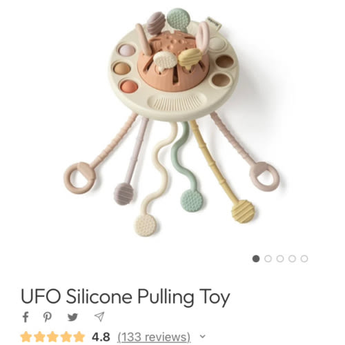 UFO Silicone Pulling Toy
