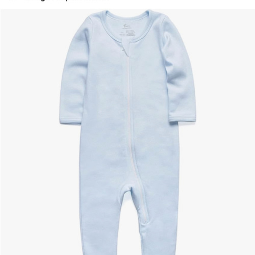 O2 BABY Baby Boys Girls Organic Cotton Zip-Front Sleeper Pajamas, Footed Sleep 'n Play
